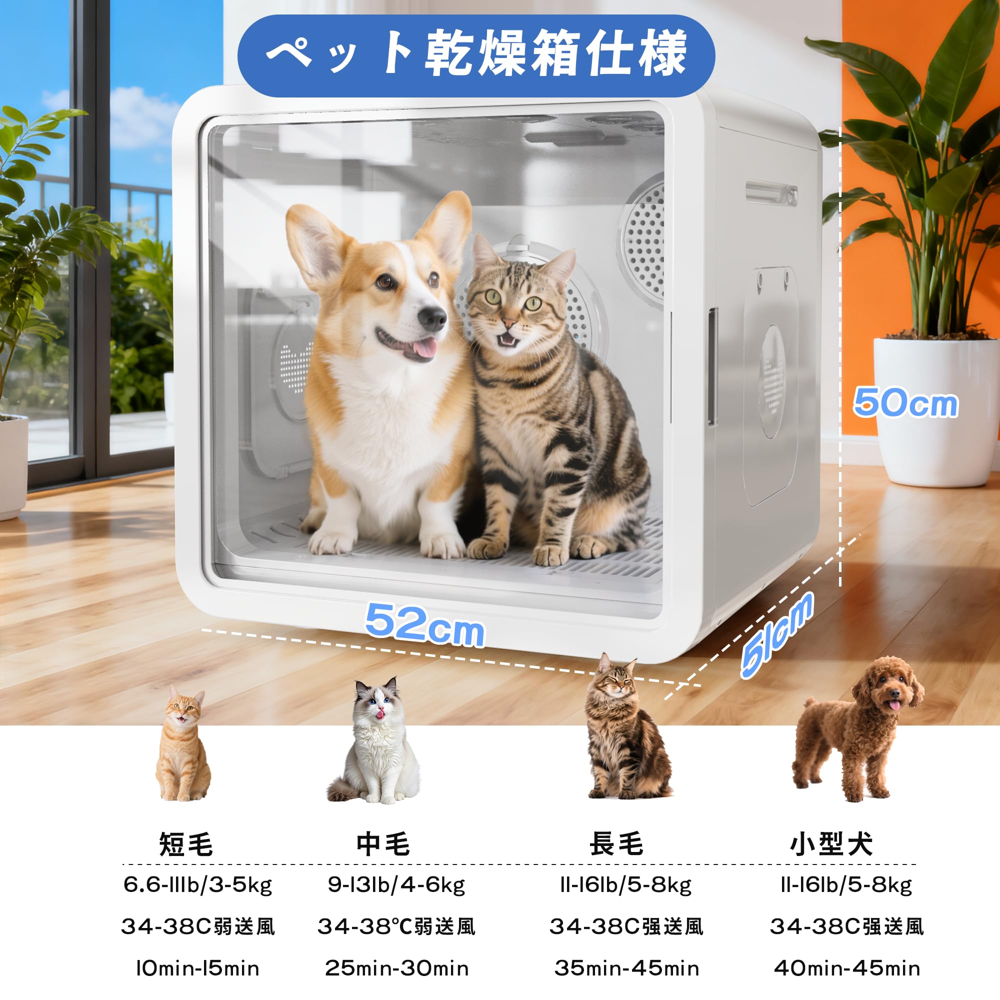 Amazon | 【Amazon.co.jp限定】AOHDM ペットドライルーム 2025年新型